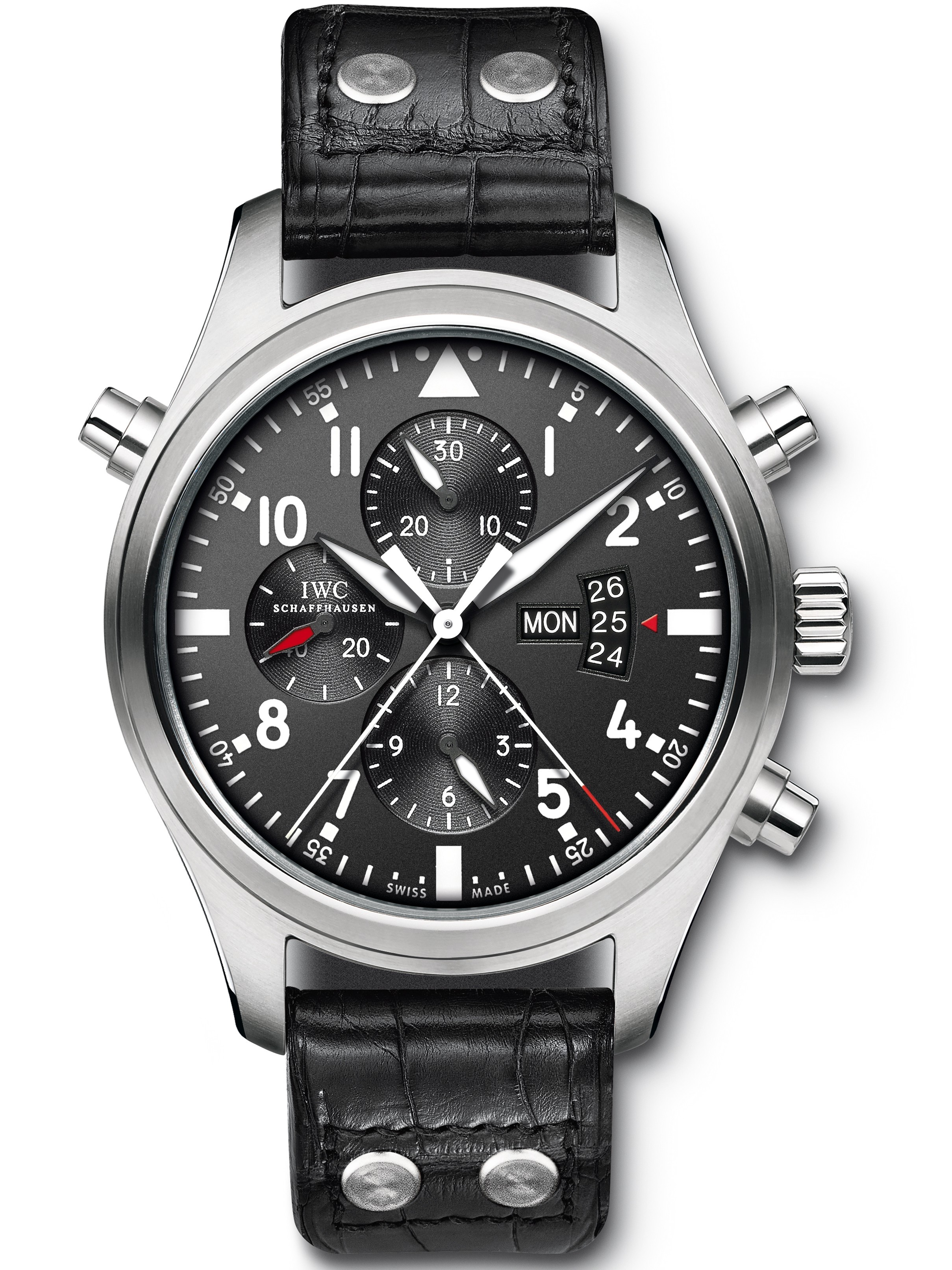 AAA Replica IWC Pilot's Double Chronograph Mens Watch IW377801